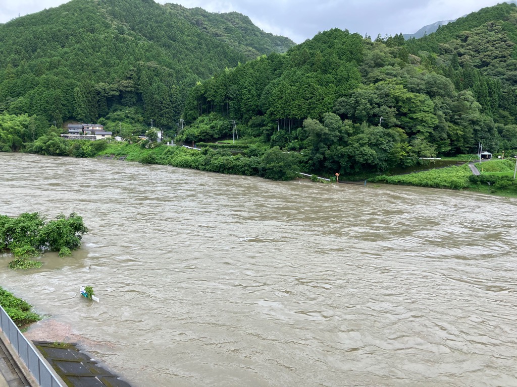 2025718吉野川の増水2