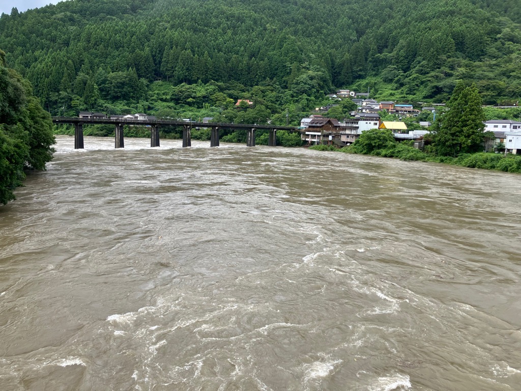 2025718吉野川の増水4