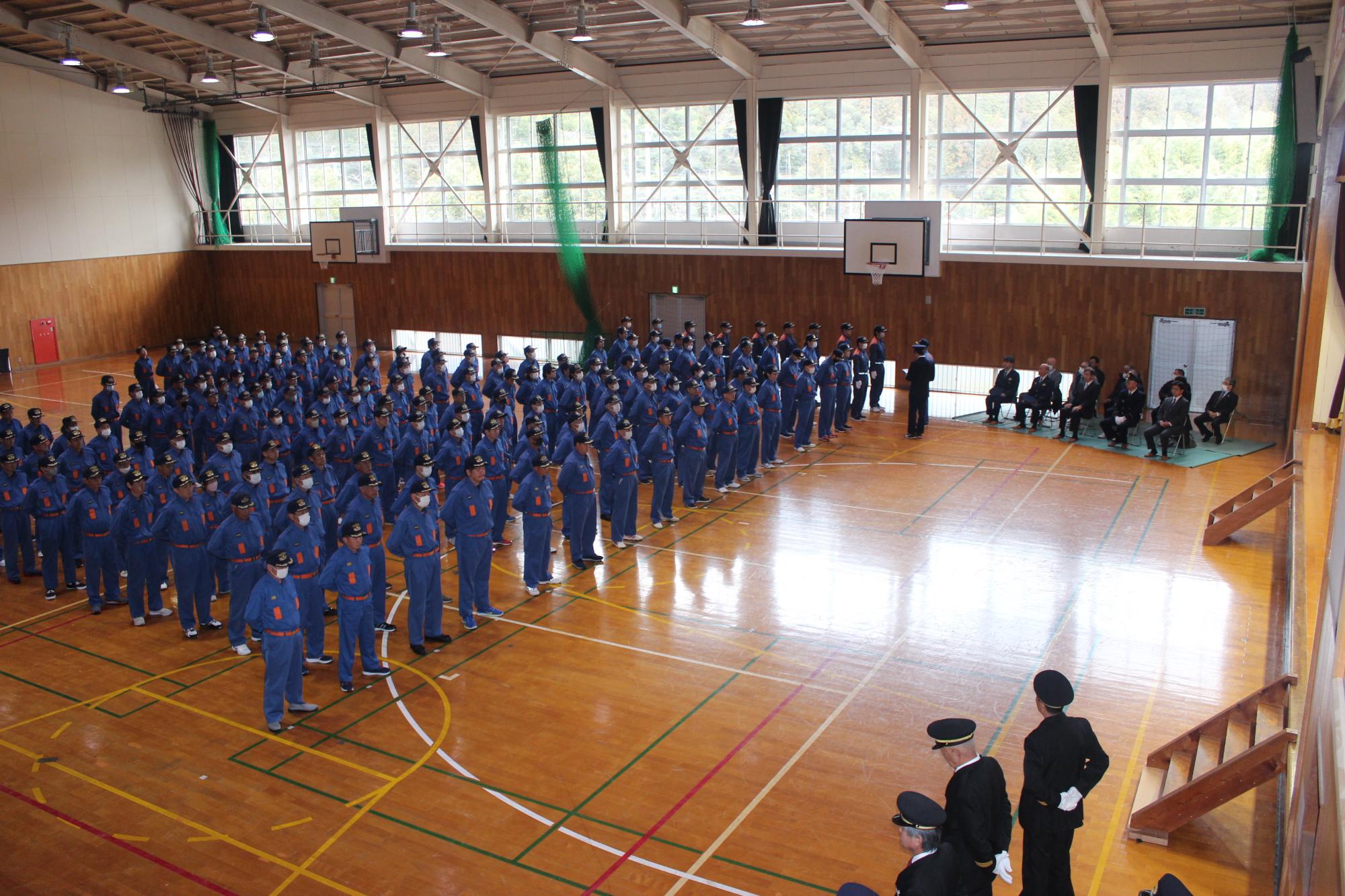 2024嶺北消防団連合会出初式